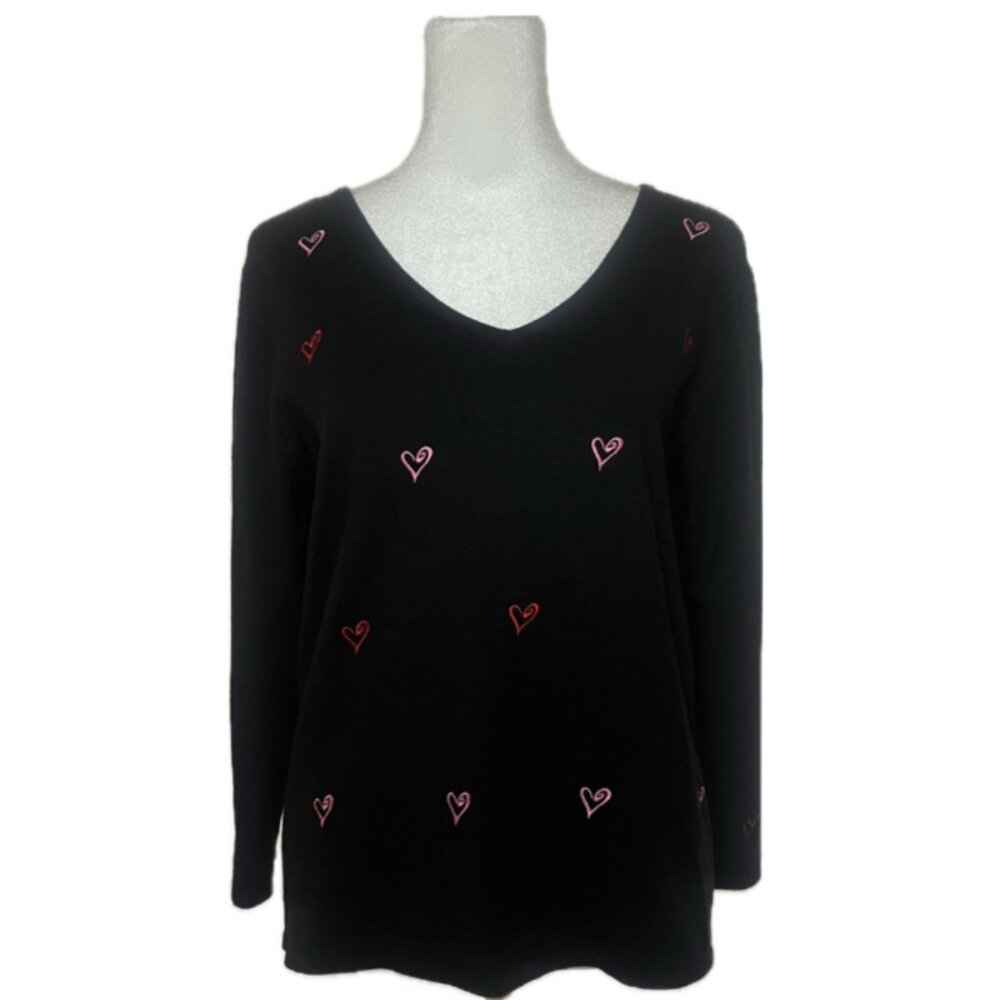 Etoile Black V-Neck Sweater